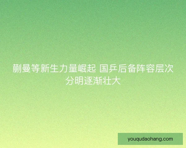 蒯曼等新生力量崛起 国乒后备阵容层次分明逐渐壮大 蒯曼等新生力量崛起 国乒后备阵容层次分明逐渐壮大