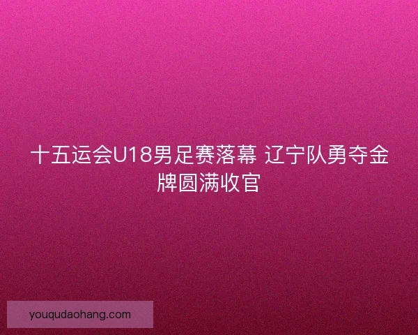 十五运会U18男足赛落幕 辽宁队勇夺金牌圆满收官 十五运会U18男足赛落幕 辽宁队勇夺金牌圆满收官